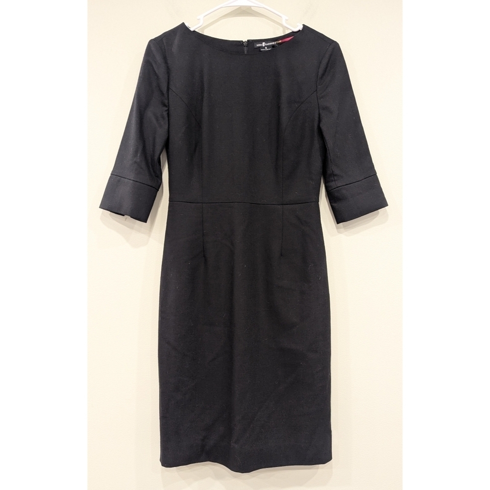 NWT Nora Gardner Black 3/4 Length Sleeve Sheath Dress Size 0
